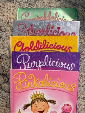 Pinkalicious Book Set - Pink, Purple, Yellow, Silver, Green